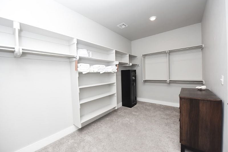 Massive Walk-In Closet in Master with a Safe for your Convenience!