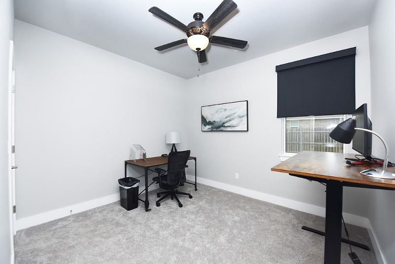 Separate Office Space with Two Desks For Your Convenience. 