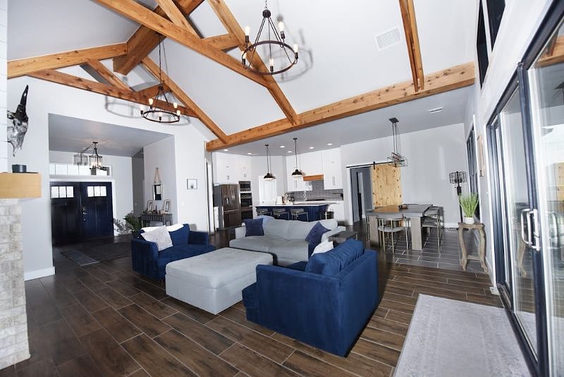 Large, Comfortable, High-End Furniture in Living Room