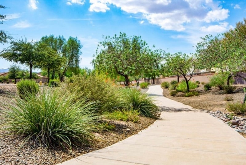 One of many walking/biking trails in the neighborhood
