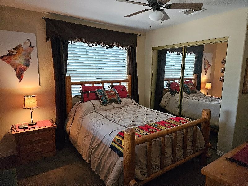 Main home full sized bedroom #4 with private bathroom for $1400/mo.