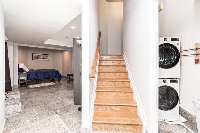 Laundry - washer and dryer - in space off of hallway