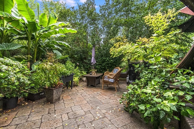 Secluded private patio