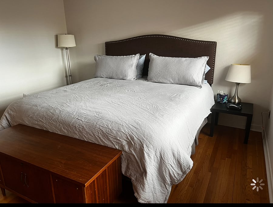 King Sized Bed-1st Bedroom