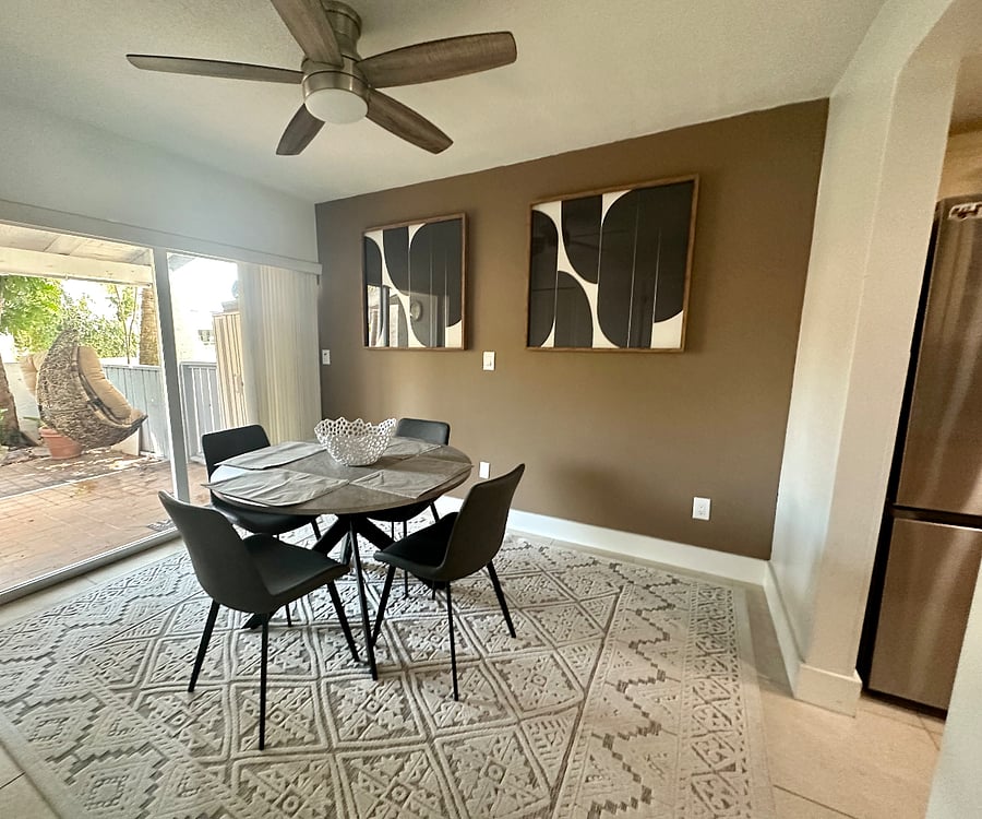 Bright Dining Room with Patio Access