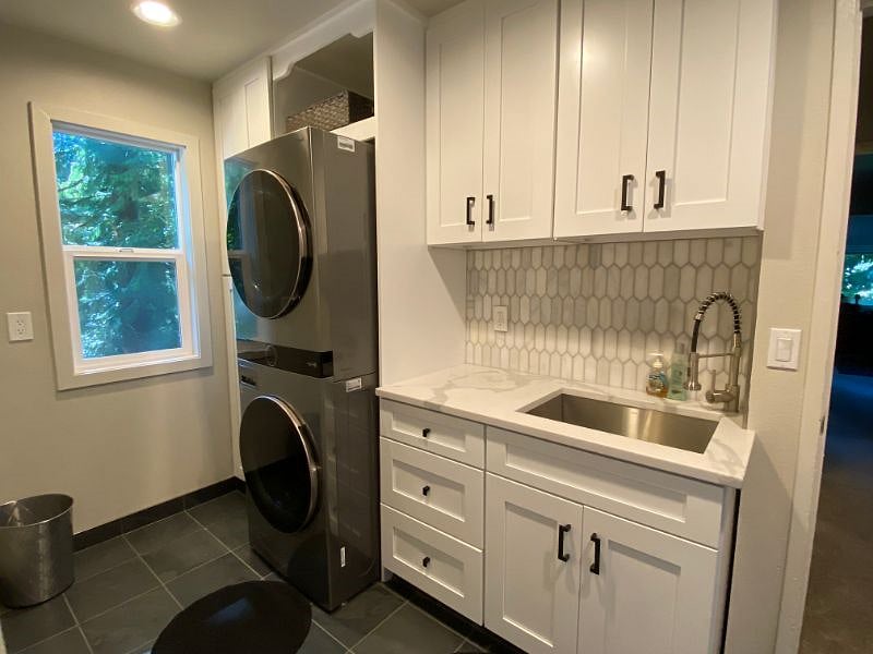 Completely updated laundry room