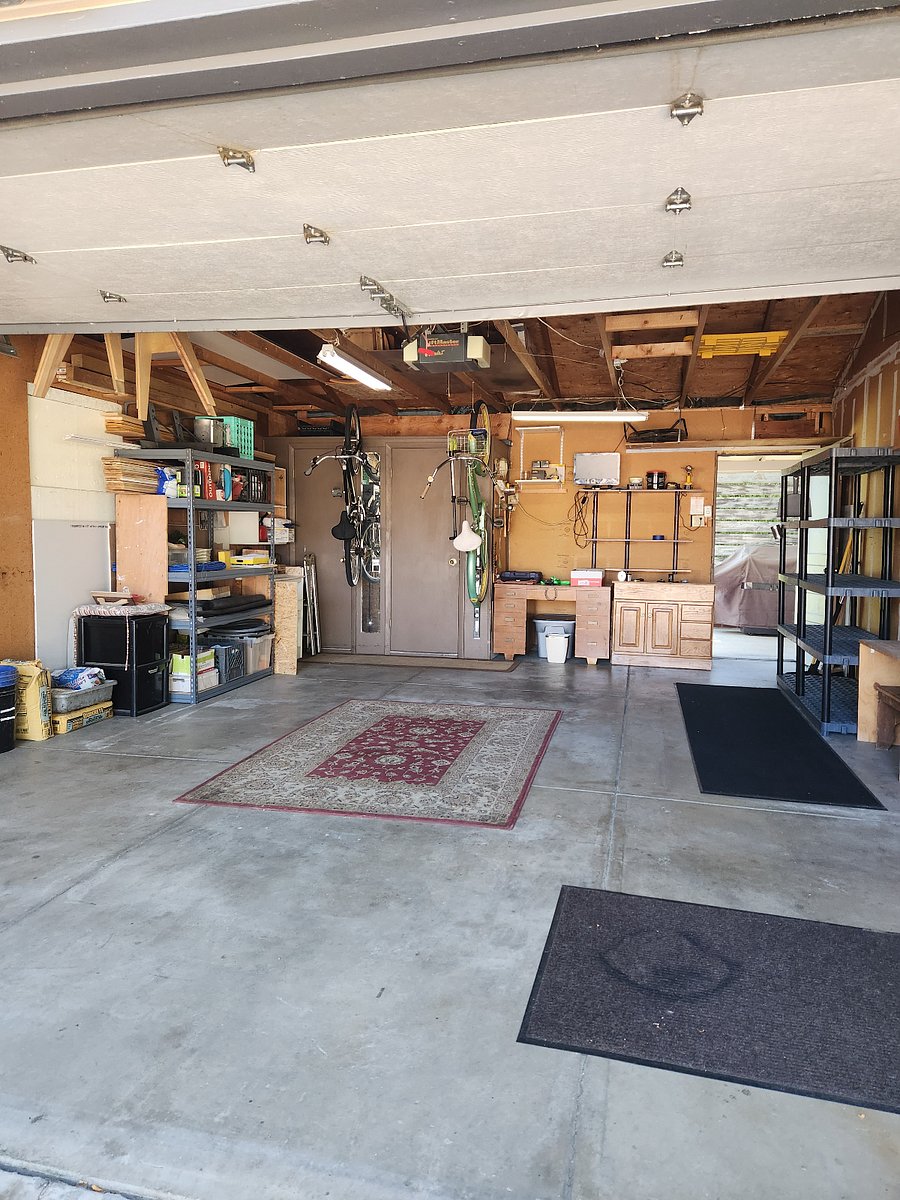 2 car garage with storage