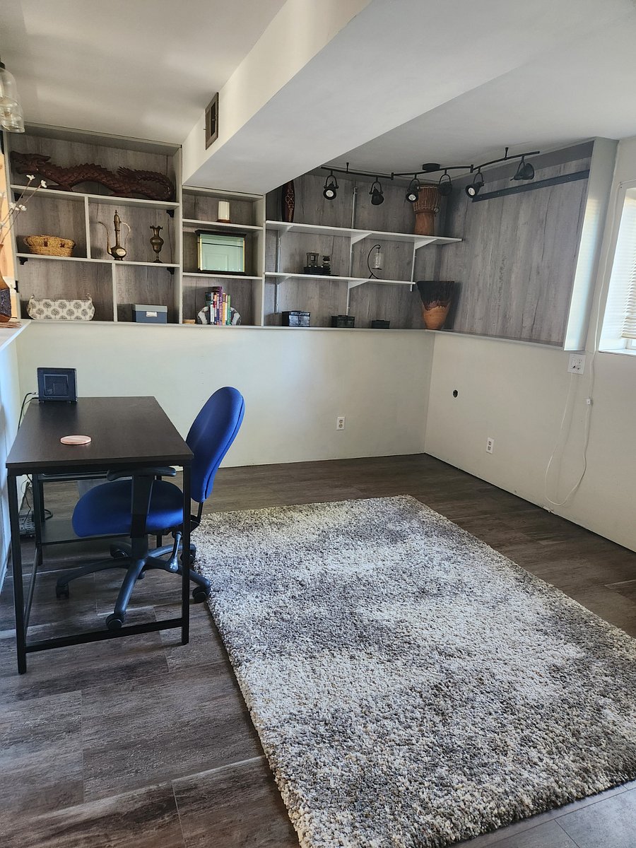 Basement office area