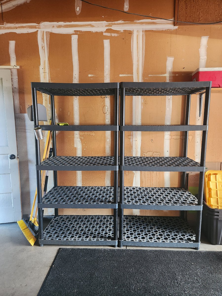 Storage area in garage