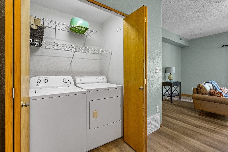 Washer and Dryer included inside Unit