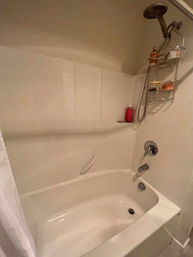 Shower in private bathroom.