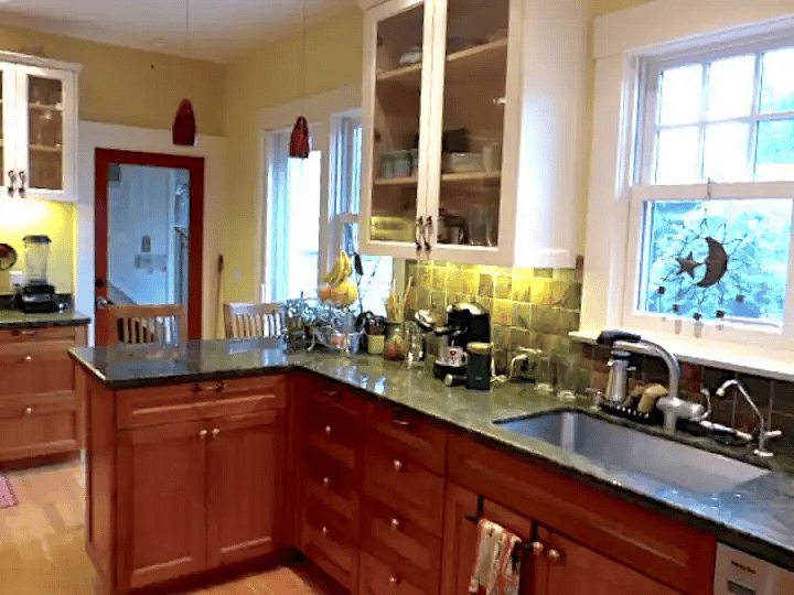 View of kitchen toward pantry.