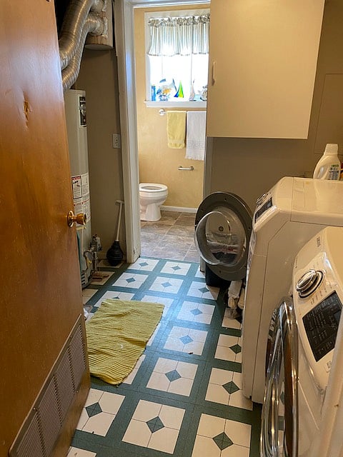 Washer and dryer