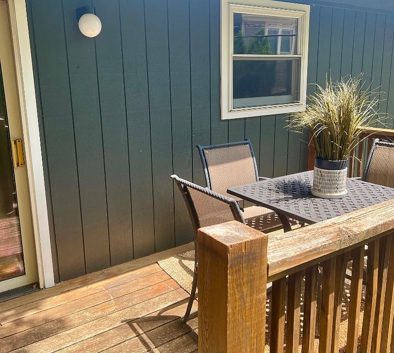 Deck Off Dining Room for Outdoor Dining - Opens to Large Fenced In Back Yard