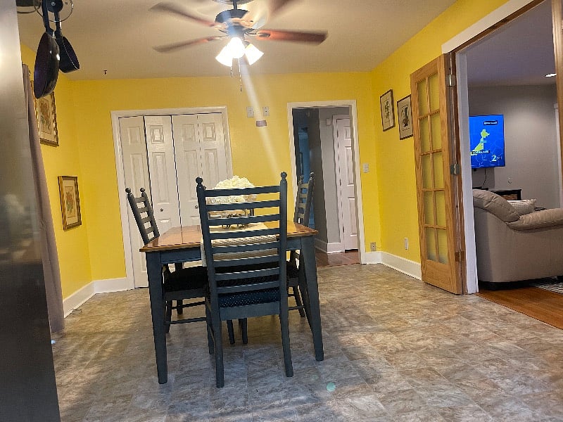 Enjoy your meals or use this space for working from home. 