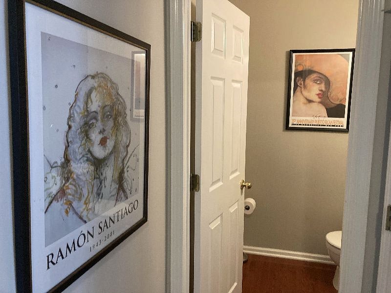 Main floor half bathroom.