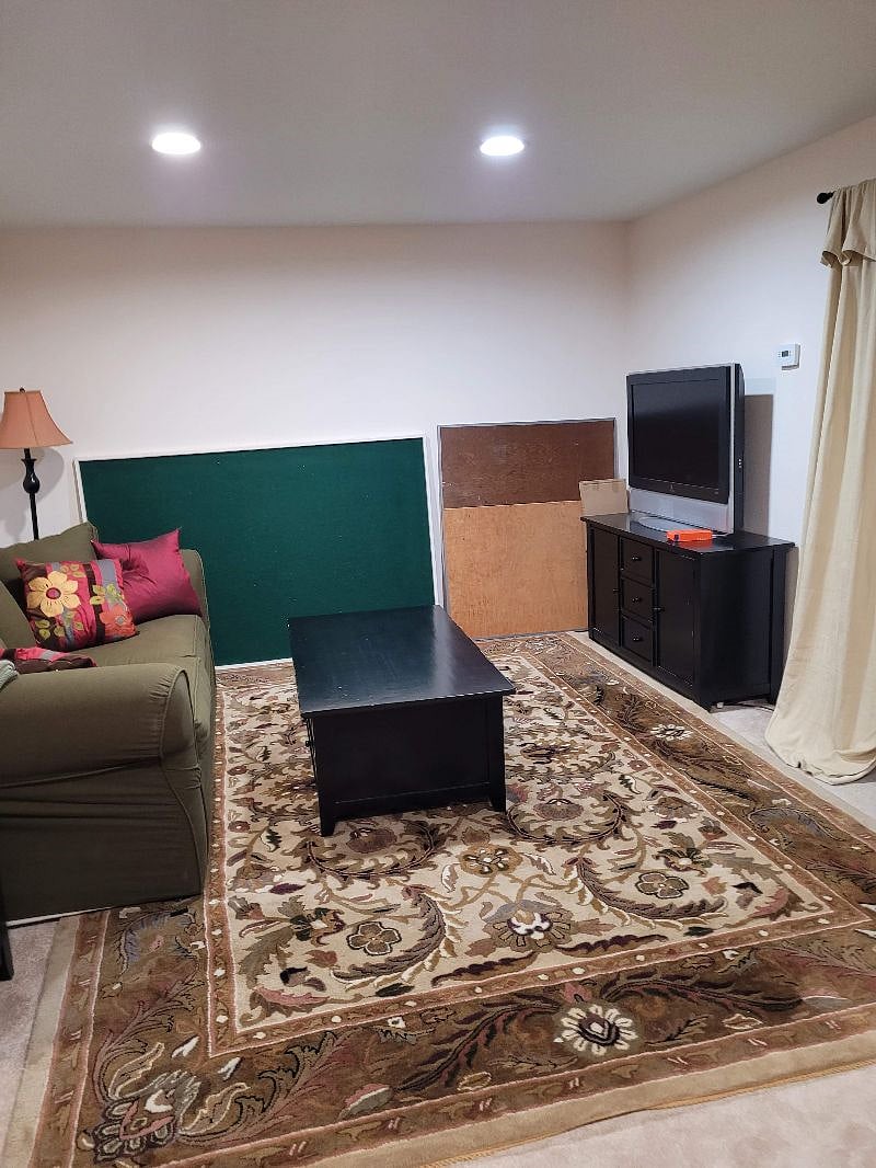 Basement living area
