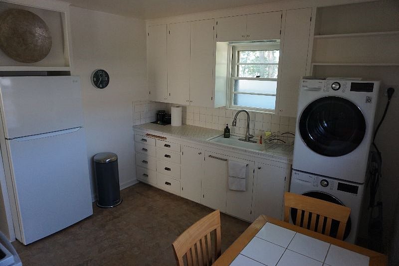 Original built-in wood cabinets
