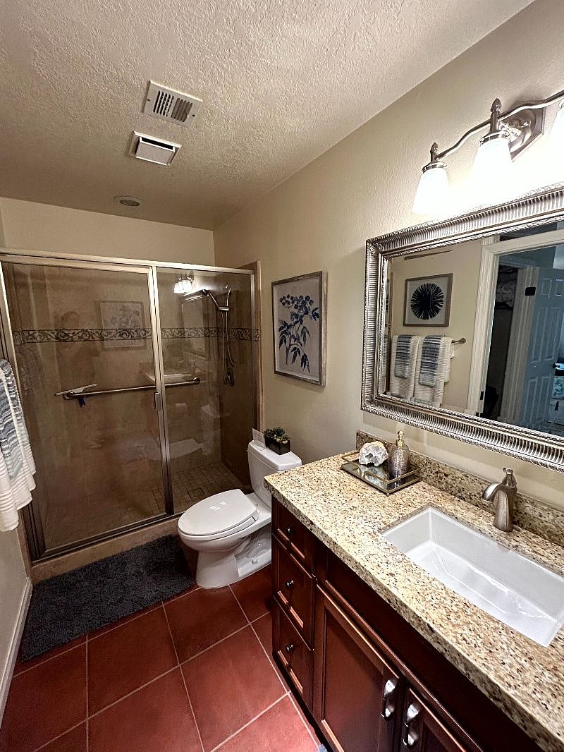 Primary master bath with awesome walk in shower