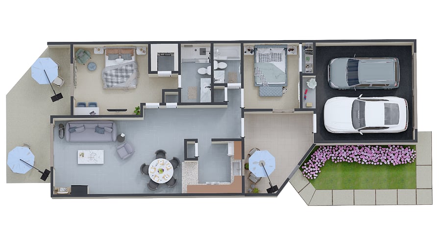 Excellent 1 story floorplan!
