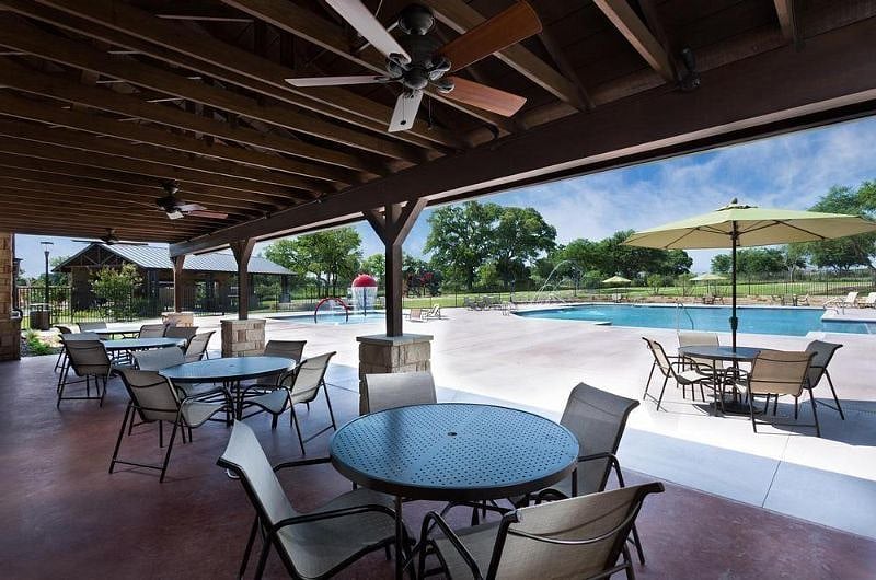 Covered Patio at Community Pool