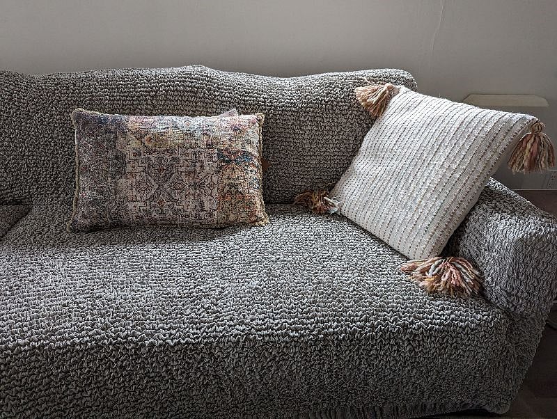 Washable sofa slipcover