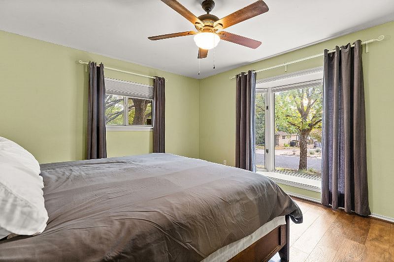 Bedroom with king bed