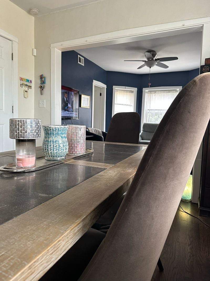 Stone top dining table