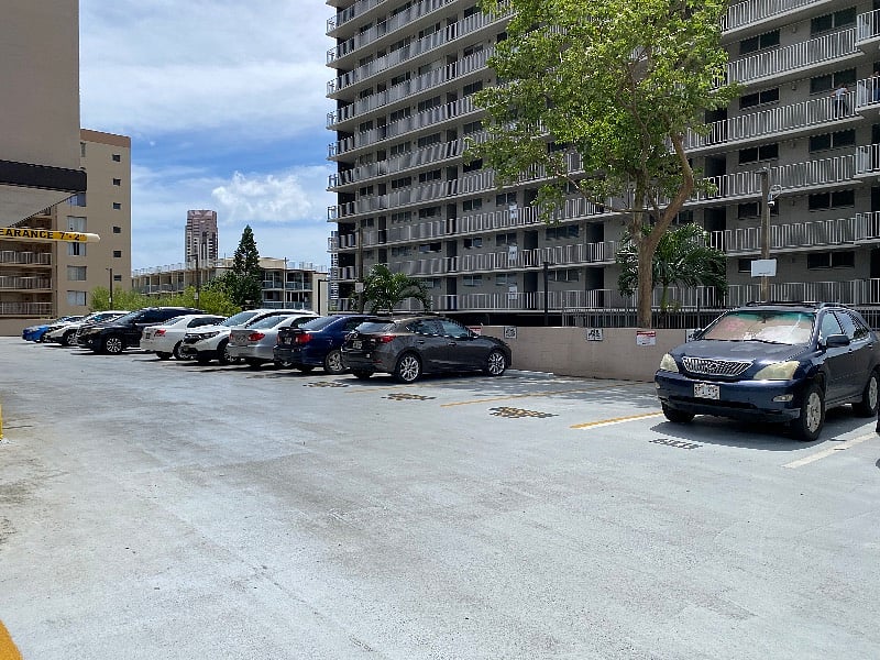 Guest parking on property