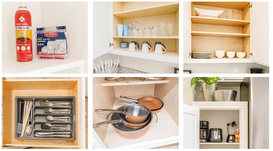 Immaculate and inviting. This kitchen is sparkling clean and beautifully designed. We've ensured it has all the essentials for cooking a proper, delicious meal during your stay.