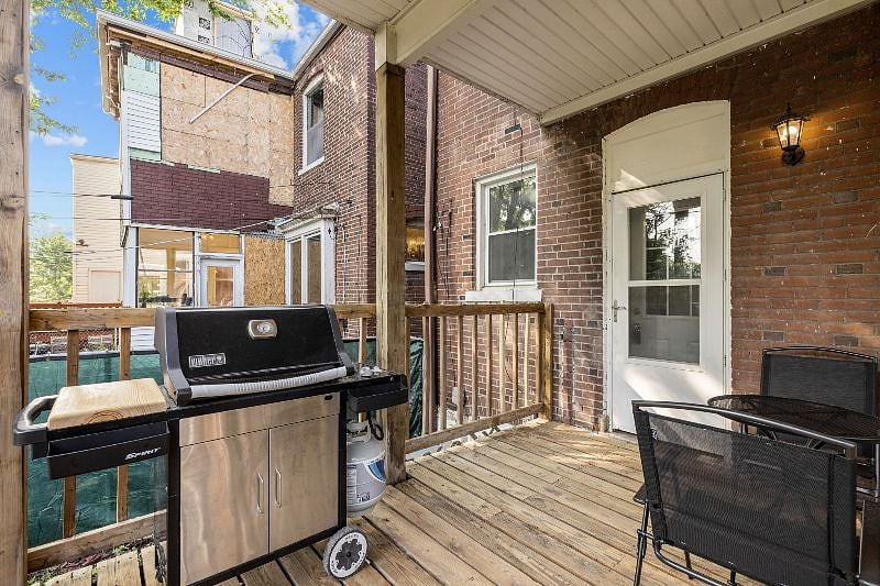Back Deck with Weber Grill