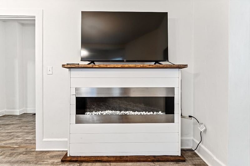 Fireplace and TV in the Living Room