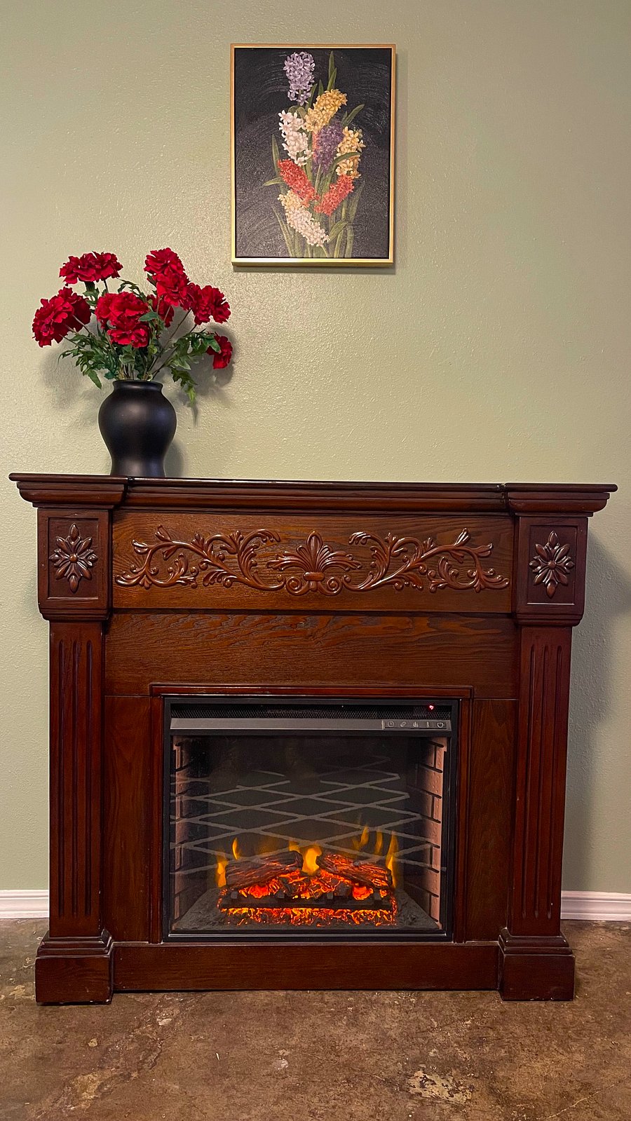 Elegant electric fire place & space heater