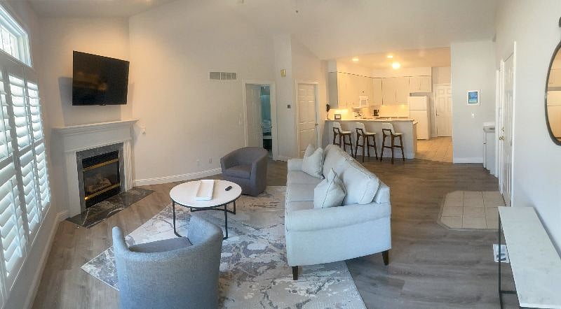 Living Room with Gas Fire Place