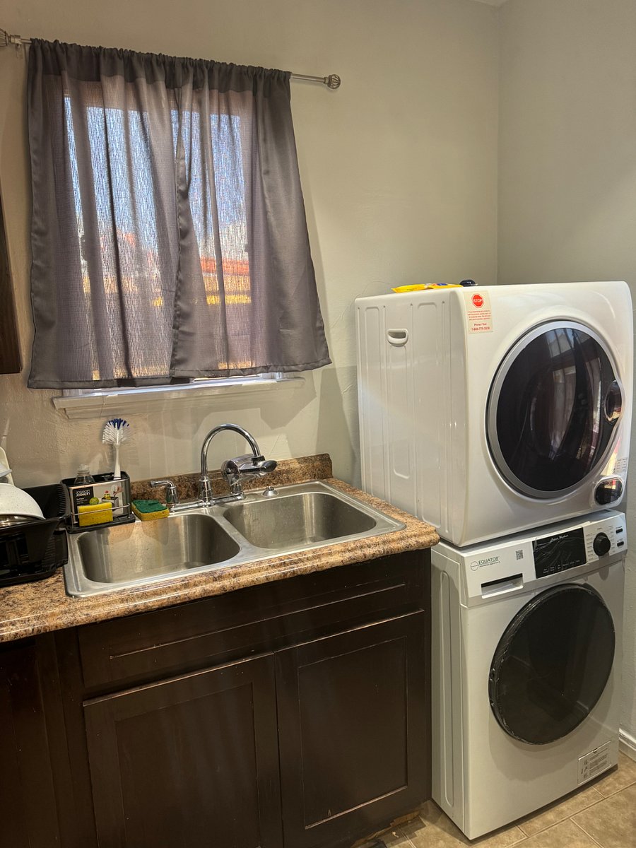 Washer and Dryer within the unit 