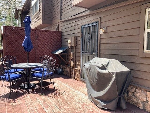 Back deck.