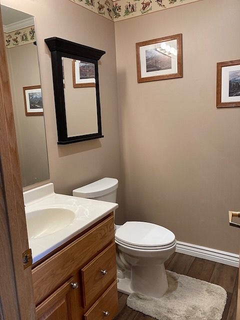 Main floor half bath.