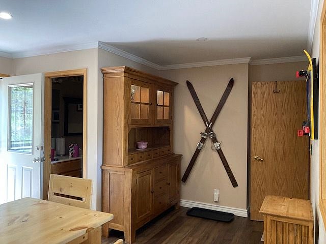 Walk up the stairs to enter the kitchen/