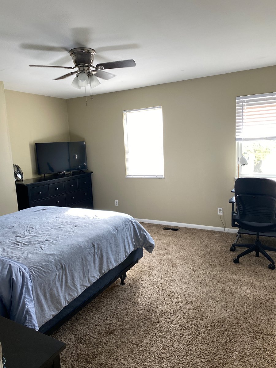Bedroom #1, with Steaming TV & Local Channels, dresser, large closet. 
