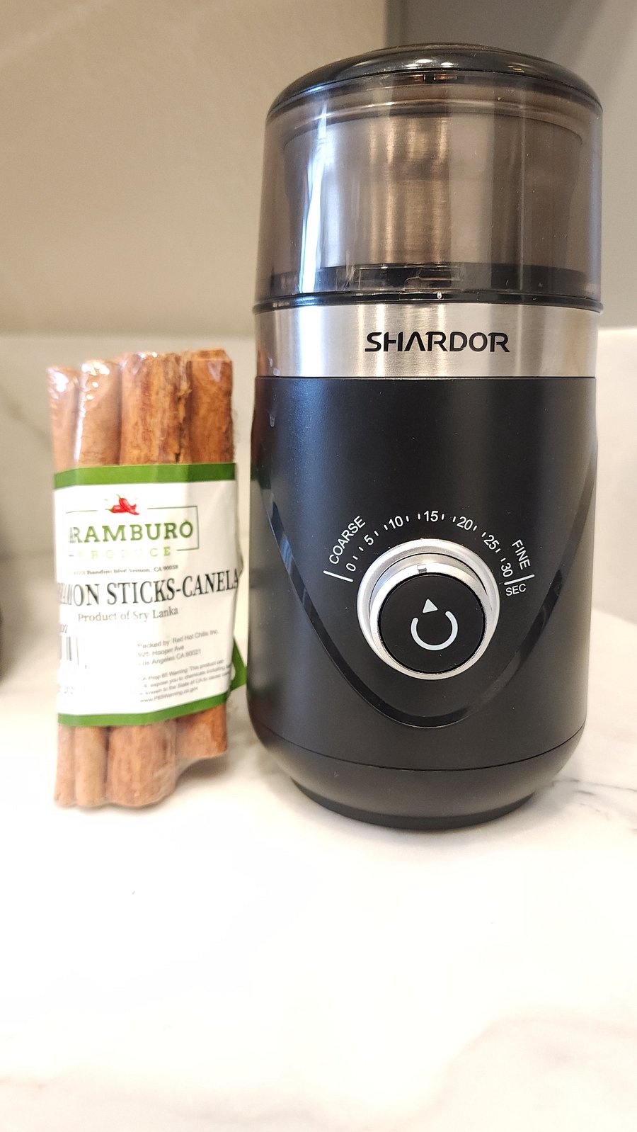 At the bottom of the Spice Drawer is an Herb Grinder along with whole Cinnamon sticks ready to be freshly ground for your favorite beverage or dessert