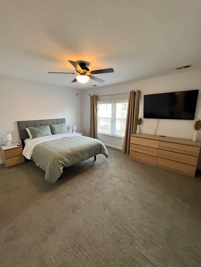 Bedroom 2 also offering a large screen tv and multi-postion adjustable bed.