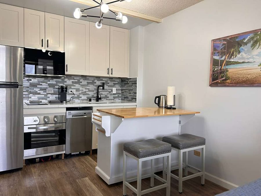 Kitchen with new appliances