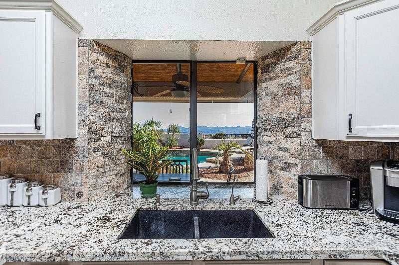 Amazing views from the kitchen area