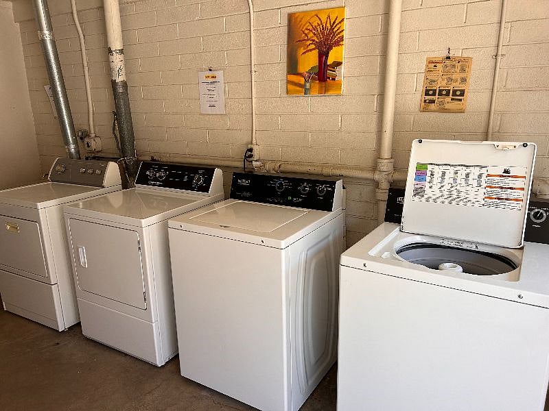 Free laundry downstairs from the unit