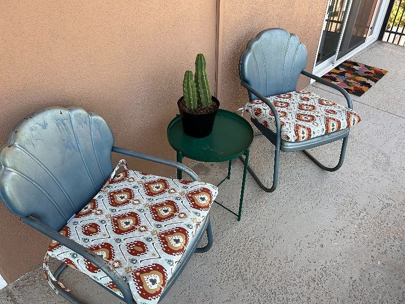 Private outdoor balcony