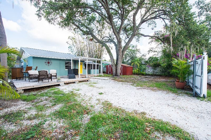 Large backyard
