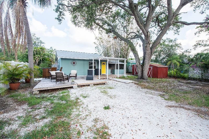 view of house in backyard