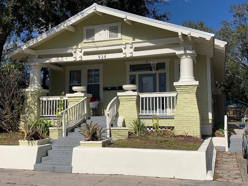 Historic Bungalow in front of the unit