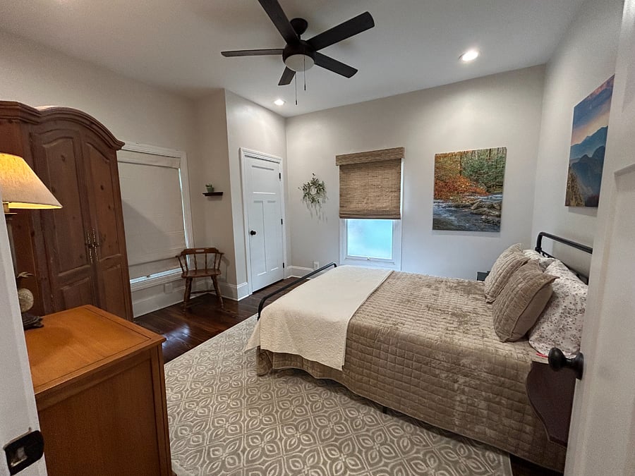 Bedroom #1 with closet and armoire