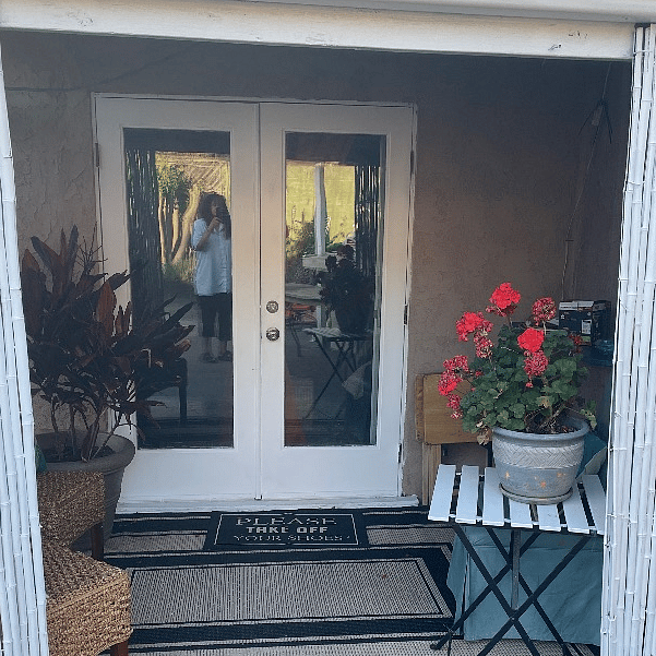 Private outdoor patio and entrance to the unit.  Sounddproofing in living room, bedroom, and bathroom.
